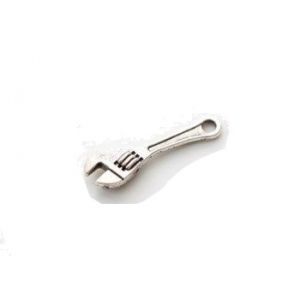 Zawieszka metalowa Charms ScrapBerry's Klucz francuski Srebro, 23mm